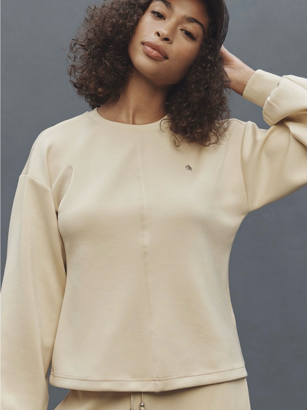 Scotch & Soda Cream Crewneck Sweatshirt